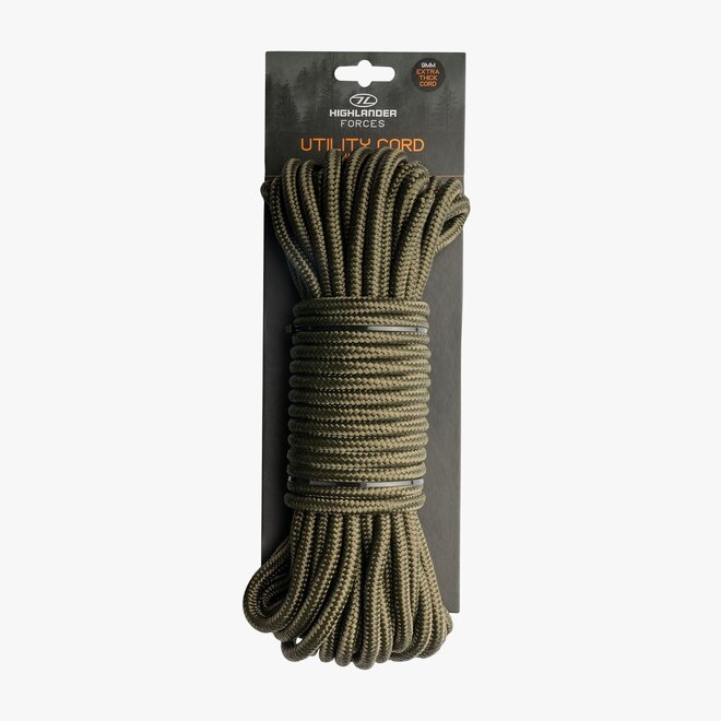 Utility Rope 9 mm Olijfgroen (15 meter)