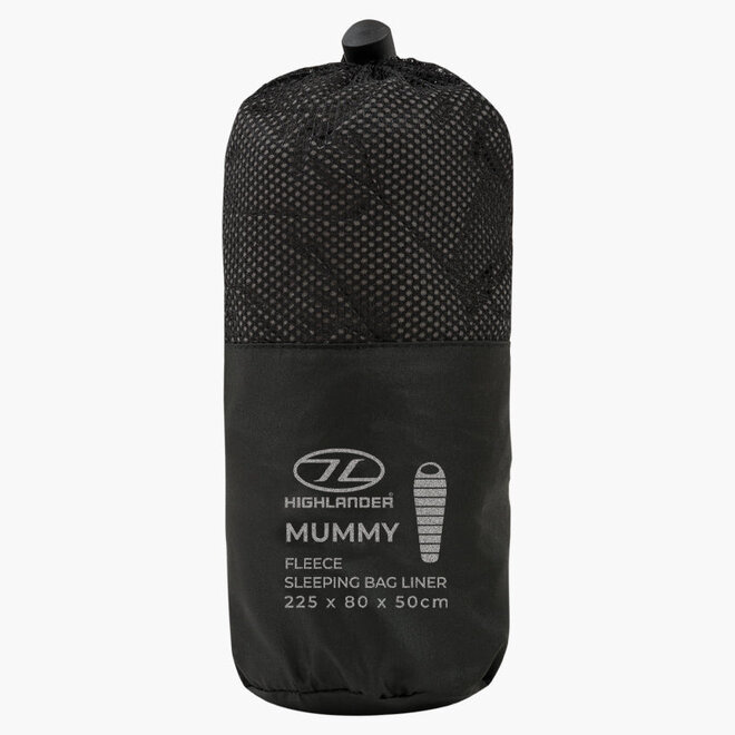Fleece Lakenzak Mummymodel Zwart
