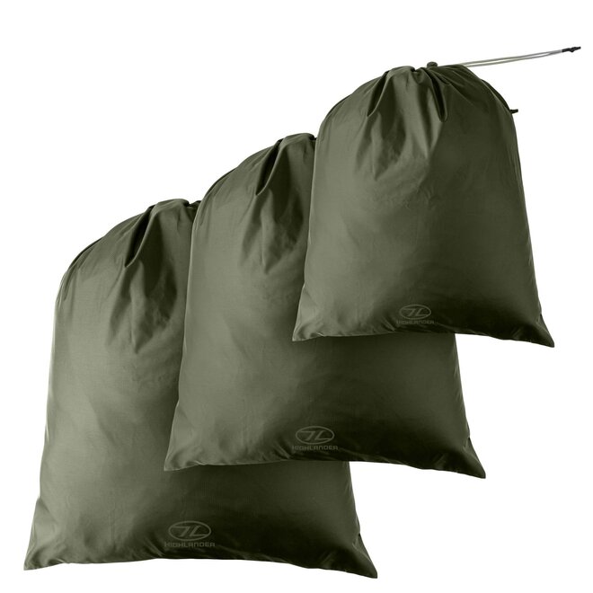 Paksak Set Stuff Sacks 3-delig Ranger Green
