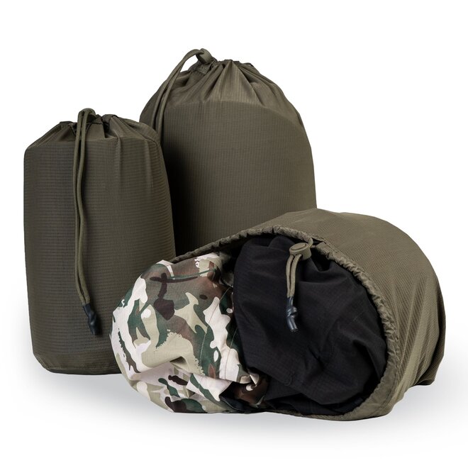 Paksak Net Set Mesh Stuff Sacks 3-delig Ranger Green