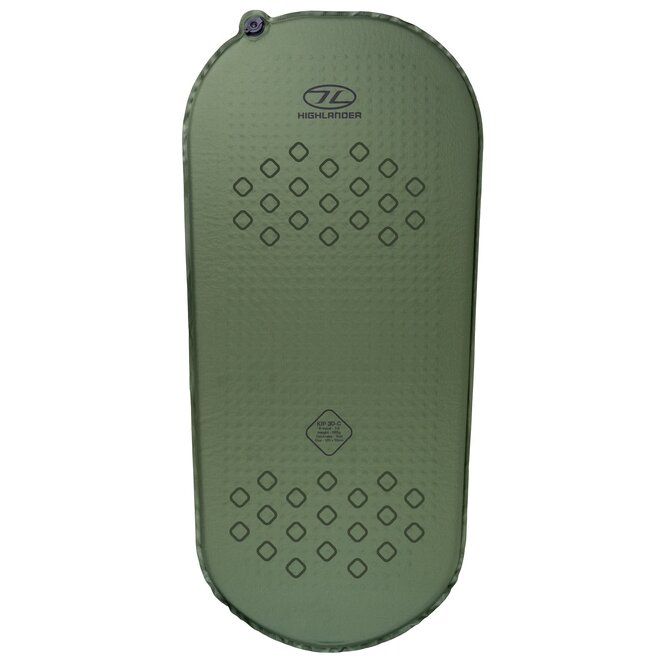 Kip Mat Compact Zelfopblaasbare Slaapmat 3 cm Olijfgroen