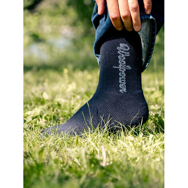 Socks Logo 400 Merino Sokken Dark Navy