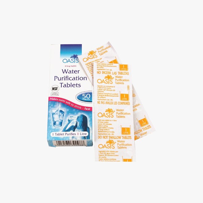Oasis Waterzuiveringstabletten (50 stuks)