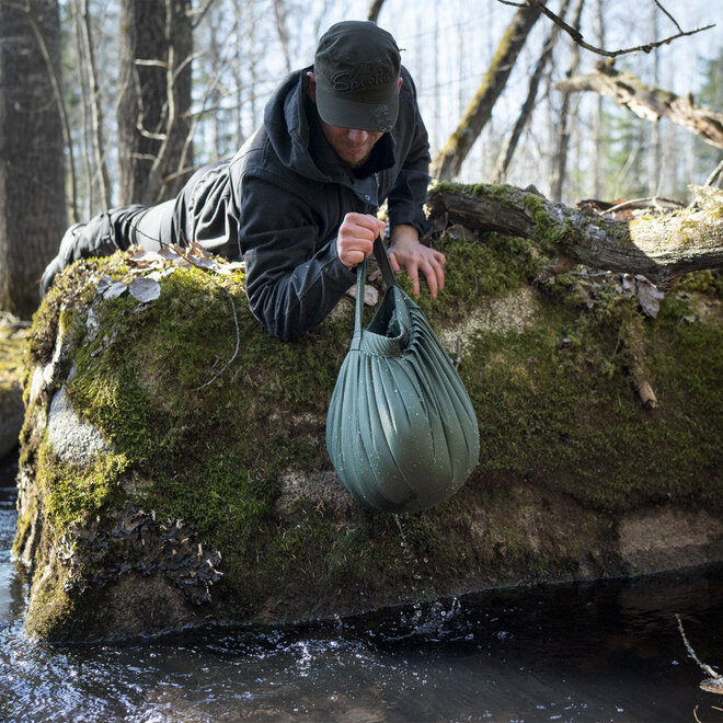 Opvouwbare Waterzak 10 Liter Olijfgroen