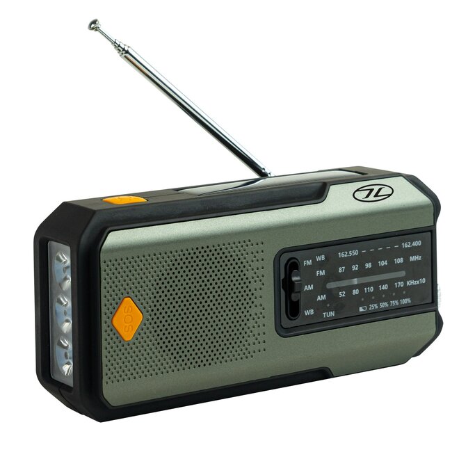 Universal Survival Emergency Hub - Noodradio met Powerbank, Zaklamp & SOS