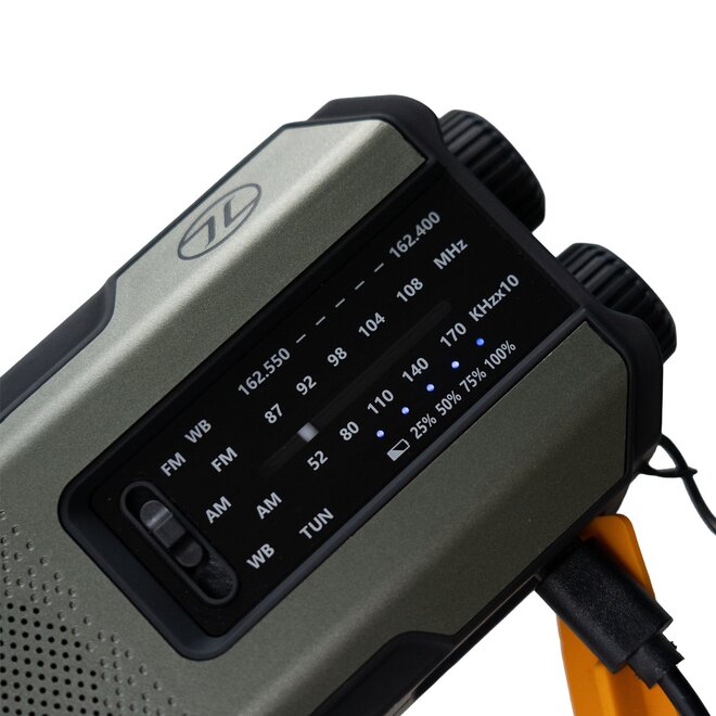 Universal Survival Emergency Hub - Noodradio met Powerbank, Zaklamp & SOS