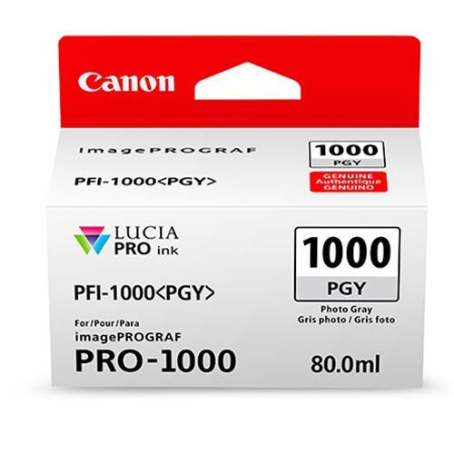 Canon PFI-1000PGY Fotogrijs 80ml - 0553C001