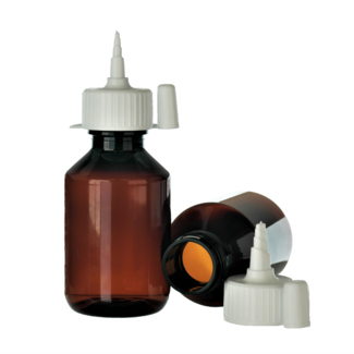 Flesje + spuitdop leeg (100ml)