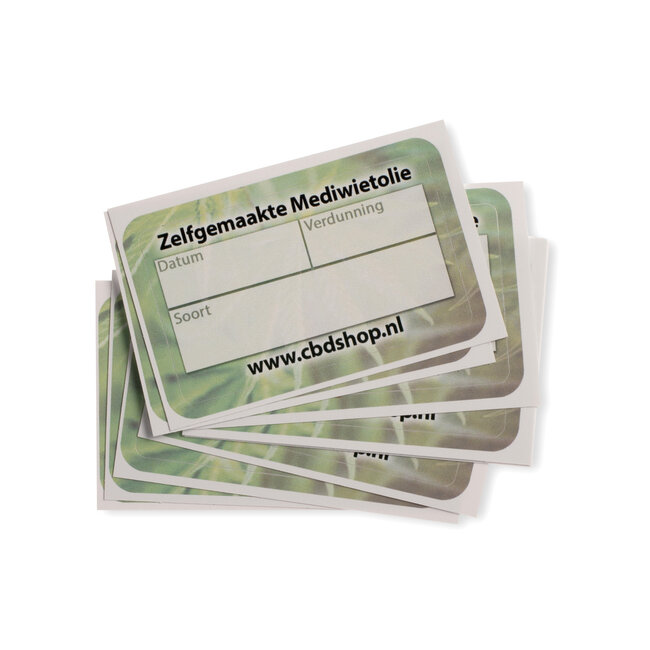 Wernards 10 etiketten voor lege flesjes of potjes