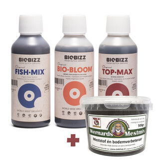 BioBizz® Try-Pack Outdoor +  Wernards Mestmix 500g