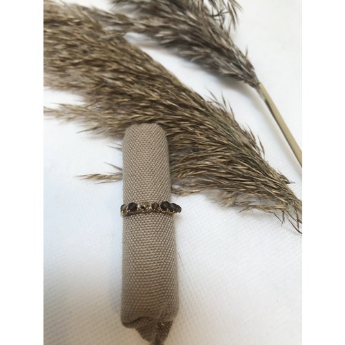 ZAG Bijoux RING MET STEENTJES - GOUD - BRUIN ZAG Bijoux RING MET STEENTJES - GOUD - BRUIN