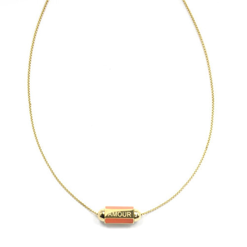ZAG Bijoux PRAYERBOX NECKLACE - ORANGE ZAG Bijoux PRAYERBOX NECKLACE - ORANGE