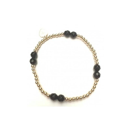 PScallme Four Onyx Bracelet - Gold PScallme Four Onyx Bracelet - Gold
