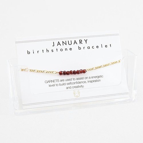 indi & me Birthstone bracelet - january indi & me Birthstone bracelet - january