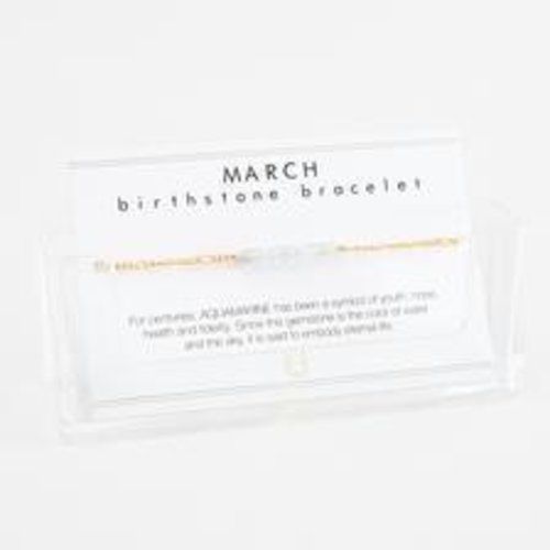indi & me Birthstone bracelet - march indi & me Birthstone bracelet - march