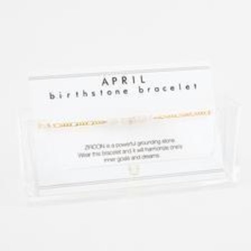 indi & me Birthstone bracelet - april indi & me Birthstone bracelet - april