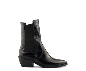 Mell Croco Boots in Patent Black| Deabused | Blossom Online - Blossom  Fashion \u0026 Lifestyle