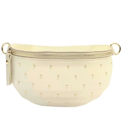 JOSS Studded bumbag - beige JOSS Studded bumbag - beige