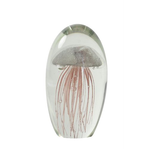Light & Living Ornament 7x11cm Jellyfish Glas Light & Living Ornament 7x11cm Jellyfish Glas