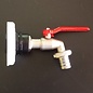 IBC Wassertank 3/4'' Auslaufhahn (Kugelhahn) für IBC Schütz mit kurzem CAMLOCK FEINGEWINDE 62mm
