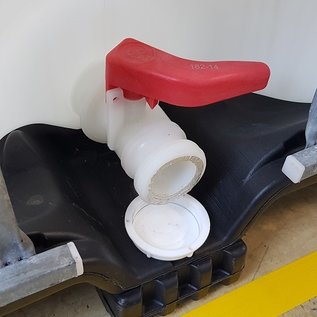IBC Wassertank 3/4'' Auslaufhahn (Kugelhahn) für IBC Schütz mit kurzem CAMLOCK FEINGEWINDE 62mm