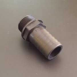 IBC Schlauchtülle für 30 mm 1-1/6'' Schläuche mit 1" AG