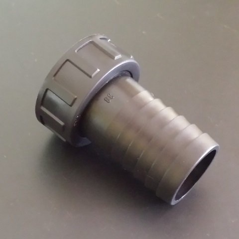 Schlauchanschluss für Regenwassertank mit 38mm 1-1/2-Zoll Schlauch