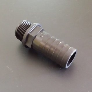 Schlauchanschluss für IBC Adapter für 25mm 1-Zoll Schlauch mit 3/4-Zoll Aussengewinde