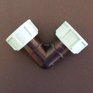 Winkel 1'' mit 2 Muttern mit Dichtungen