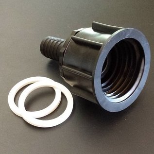 IBC S60x6 Adapter mit Anschluss für 25mm / 1-Zoll Schlauch
