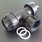 IBC Adapter für 50 mm Rohre T-Stück KLEMMVERBINDUNG