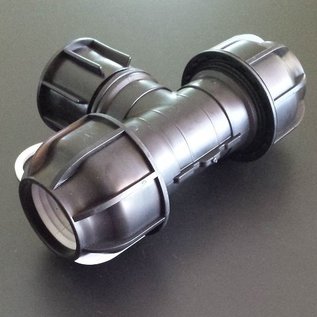 IBC Adapter für 50 mm Rohre T-Stück KLEMMVERBINDUNG