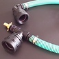 Wassertankverbindung mit Schlauch für 2 Ausläufe IBC Feingewinde 2-Zoll 58mm nebeneinander