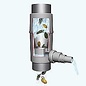 Regenwassersammler Fallrohrfilter 'REGENDIEB PRO' bis 200 m² Dachfläche