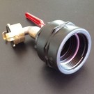 IBC FEINGEWINDE 2'' / 58mm Auslauf Kugelhahn GEKA