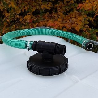 IBC Verlängerung zu Verbindungsset für 'REGENDIEB PRO' mit 50mm 2-Zoll Schlauch verschraubt für weiteren Tank