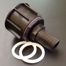 IBC S60x6 Adapter mit 1-1/6'' Schlauchtülle