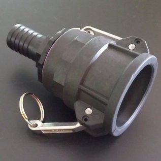 IBC 2-Zoll CAMLOCK Auslauf Adapter mit 30mm 1-1/6 Zoll Schlauchtülle