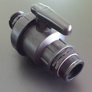 Kugelhahn 2-Zoll Aussengewinde auf 2-Zoll Aussengewinde IBC Gewindefitting