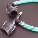 IBC CAMLOCK Tankverbindung mit Schlauch senkrecht