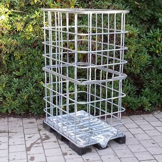 IBC Schütz Gitter schmal (80 cm) höher stellen, höher machen, Aufsatzrahmen
