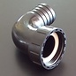 Schlauchanschluss 38 mm mit 90° Bogen und Überwurfmutter mit 1-1/2-Zoll Innengewinde