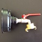 IBC Regenwassertank S100x8 3-Zoll Anschluss Adapter mit GEKA Kupplung am Hahn