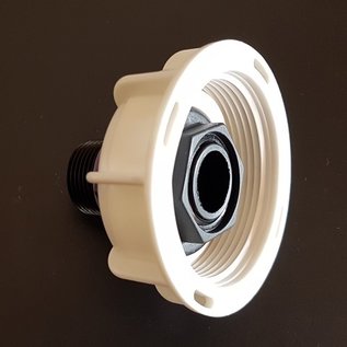 IBC ROHRGEWINDE 58 mm Adapter mit Überwurfmutter auf 3/4 Zoll AG