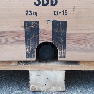 Offener Holz-Wassertank mit Deckel SCHWARZ 600 Liter / 640 Liter IBC NEU für Trinkwasser (lebensmittelecht) auf Holzpalette #94HB-O-HD-NEU-REGEN-USER