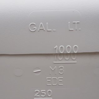 IBC Regenfass offen mit Deckel 1000 Liter WEISS NEU für Food Stahl-PE-Palette