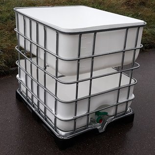 Etagenbeet städtisches gärtnern Rüben 400l und Kraut 200l Ergänzungsmodul auf Stahl-Kunststoffpalette