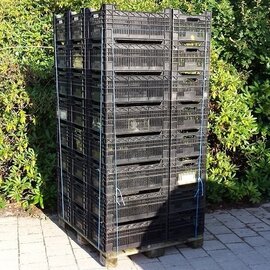 40 Gitterkisten Plastik / Kunststoff hoch, gebraucht, sortiert