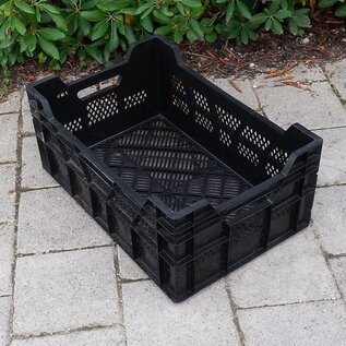 Gitter- Kisten Plastik / Kunststoff hoch, 40 Stück, gebraucht, sortiert ca 60 x 40 x 26 inkl. Holzpalette 100 x 120 #BK4-40