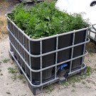 Hochbeet schwarz 800 l-87 Höhe auf Kunststoff
